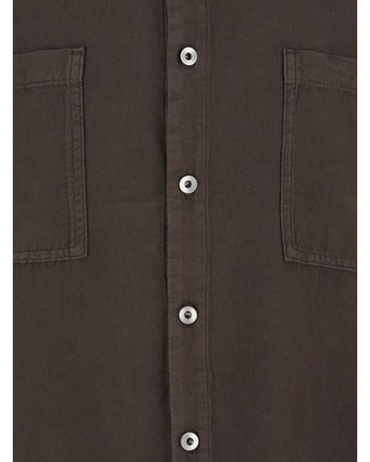 Rick Owens Black Solid Shirt for men