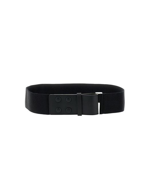 Max Mara Black Elasticated Webbing Belt