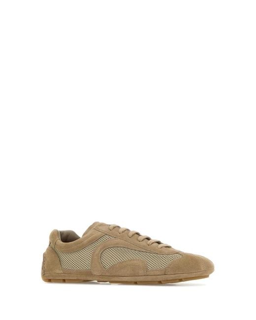 Prada Brown Desert Solid Lifestyle Sneakers for men