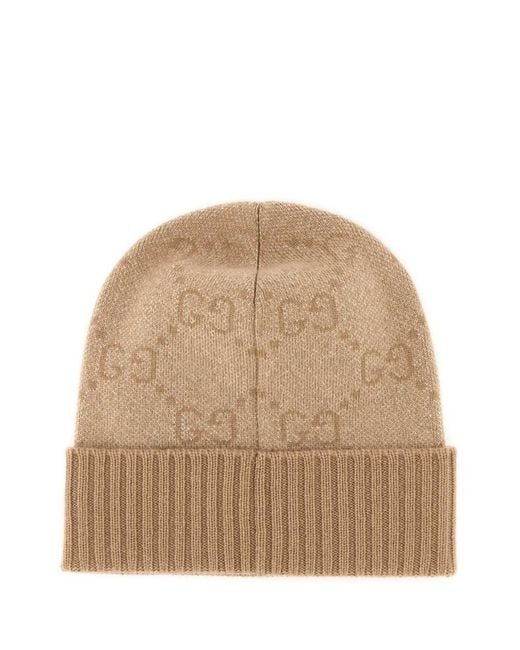 Gucci Natural Logo Beanies Hat
