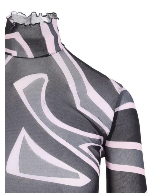 Emilio Pucci Blue Printed Top