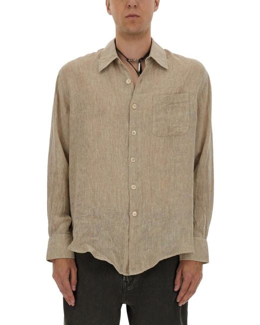 Our Legacy Natural Relaxed Solid Shirt for men