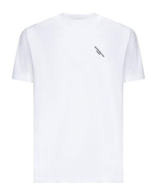 Givenchy Men's White Cotton T-Shirt