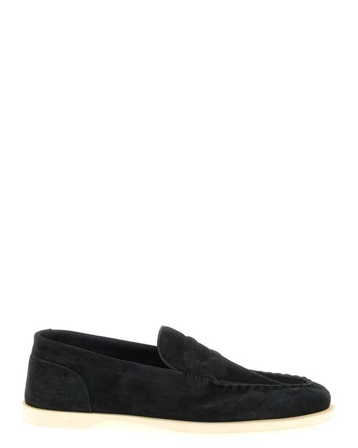 John Lobb Black 'Pace' Loafers for men