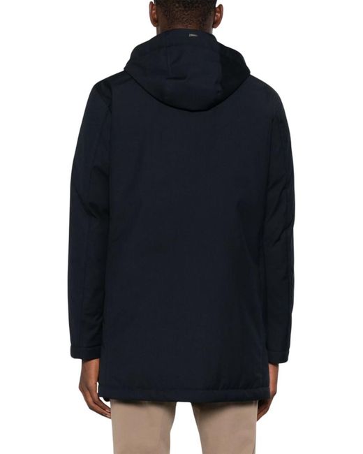 Herno Blue Hood Jacket for men