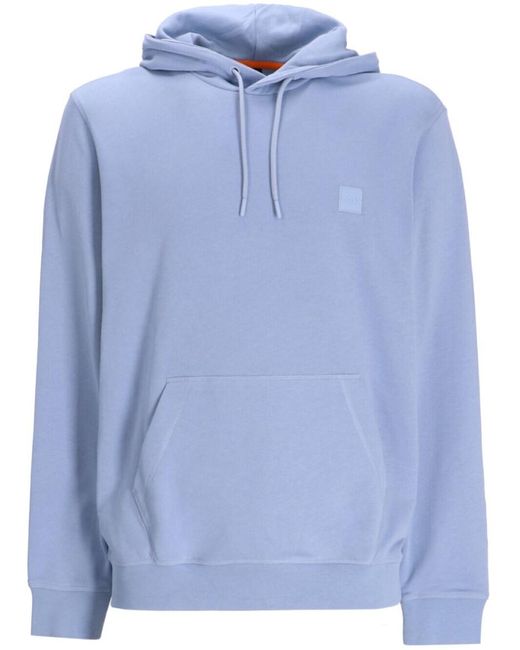 Boss Blue Logo Hoodie for men