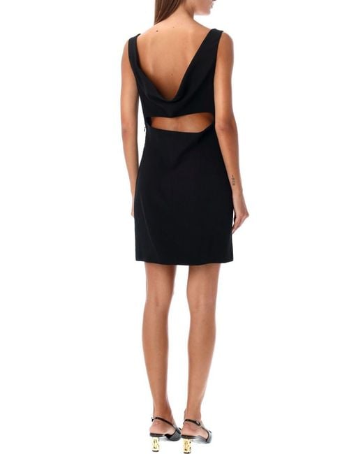 Givenchy Black Open Back Mini Dress