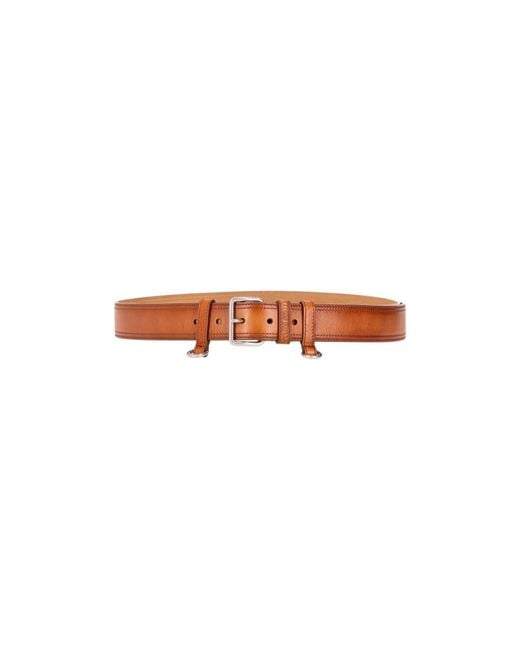 Miu Miu White Solid Buckle Belt