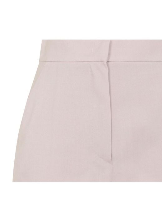 Max Mara Purple Solid Shorts