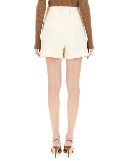 THE LATEST White Solid Shorts