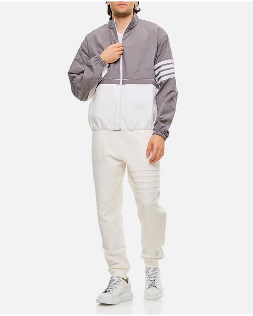 Thom Browne Gray 4Bar Colorblock Jacket for men