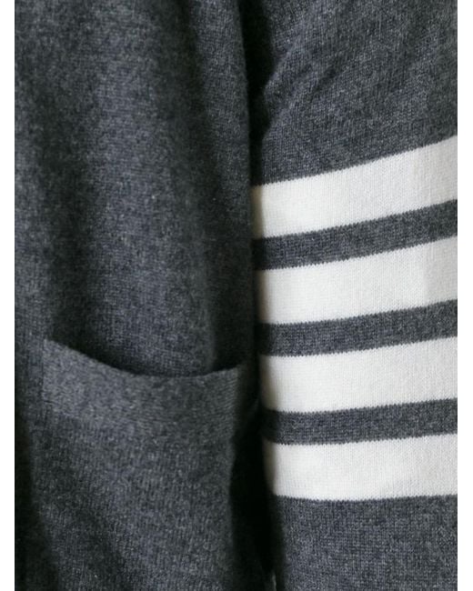 Thom Browne Gray V Neck Cardigans for men