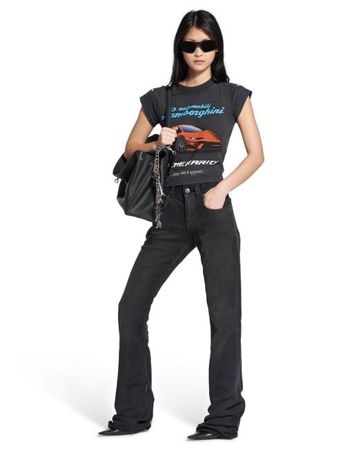 Balenciaga Black Slim Fit Bootcut Jeans