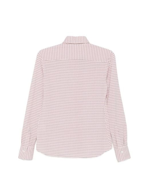 Xacus Pink Regular Printed Shirt