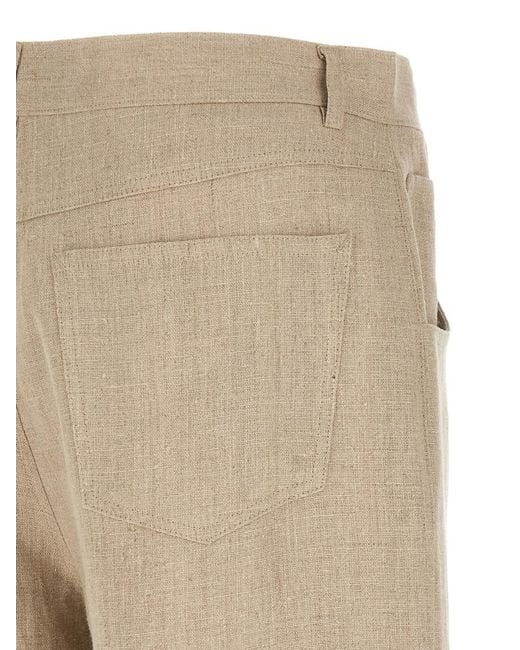 Séfr Natural Regular Flat Front Pants for men