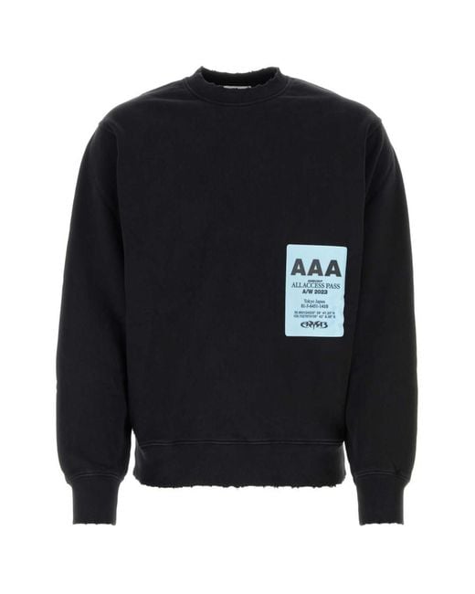 Ambush Black Logo Patch Sweatshirt for men