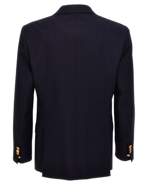 DSquared² Blue Solid Blazer for men