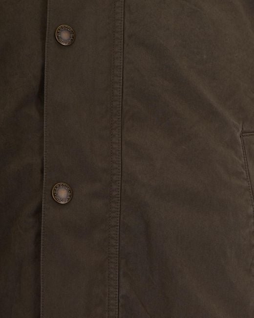 Barbour Brown Solid Shirt Collar Jacket for men