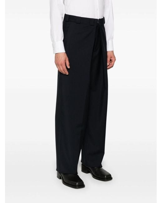 Givenchy Black Pleated Extra Large Chino Pants for men