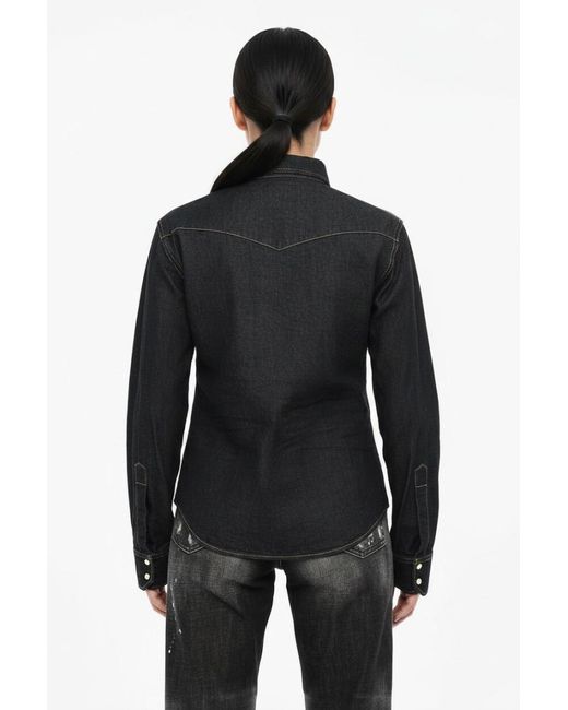 DSquared² Black Slim Solid Shirt