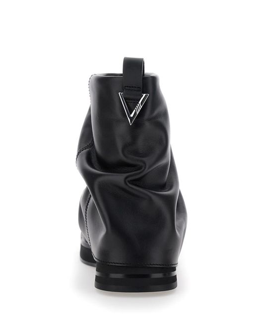 The Attico Black Mini Robin' Combat Boot