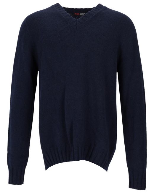 LA ROSE Blue Regular Sweaters for men