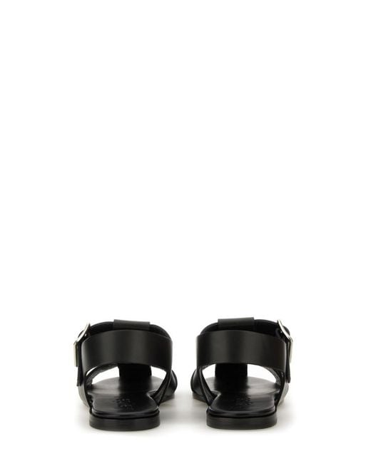 Aeyde Black Solid Sandals