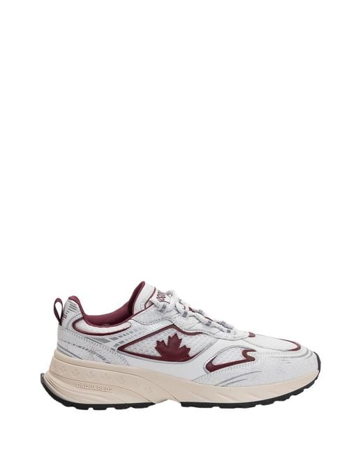 DSquared² White Maple Leaf Sneakers for men