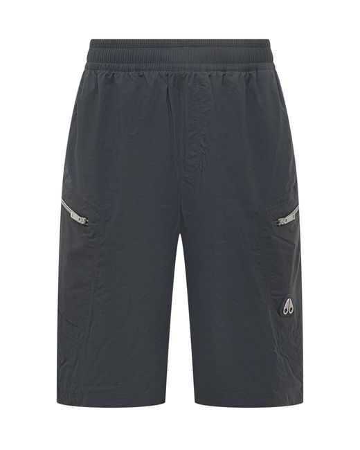 Moose Knuckles Gray Solid Shorts for men