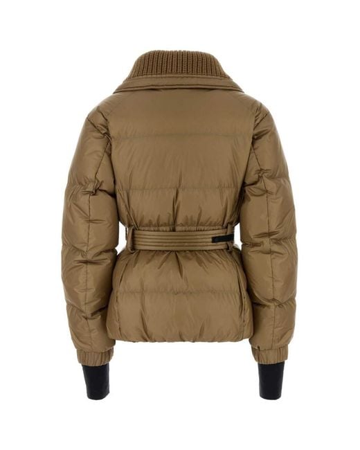 Moncler Green Biscuit Nylon Batailleuse Down Jacket