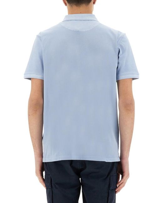 Woolrich Blue Logo Polo for men