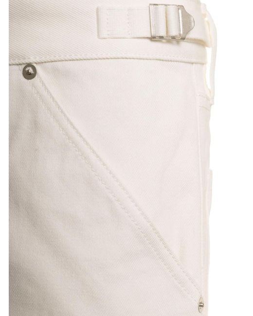 Jil Sander White Solid Shorts for men