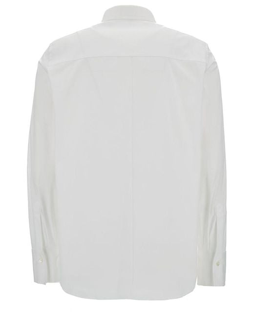 Brunello Cucinelli White Regular Solid Shirt