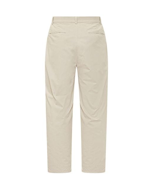 Cellar Door Natural Straight Flat Front Pants for men