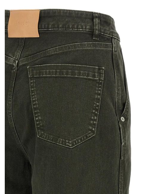 Nude Green Wide Leg Jeans