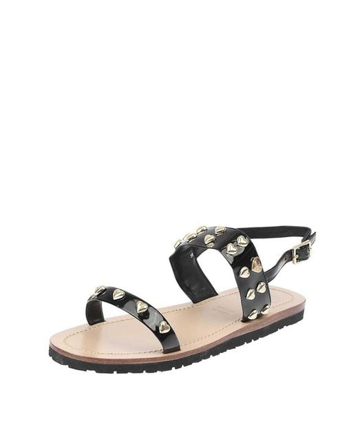 Moschino White Studded Sandals