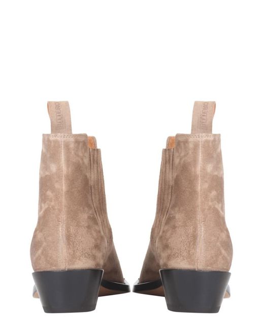 Buttero Natural Solid Square Toe Boots