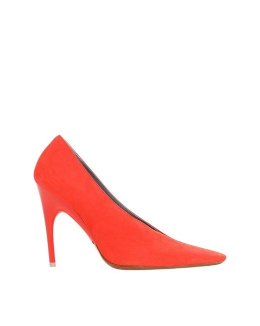 Balenciaga Red Slip-On Pump