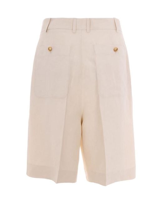 P.A.R.O.S.H. White Solid Shorts