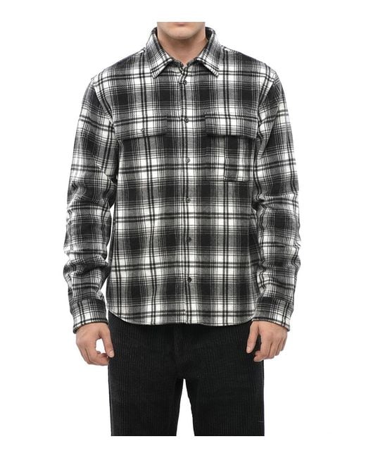 DSquared² Gray Regular Check Shirt for men