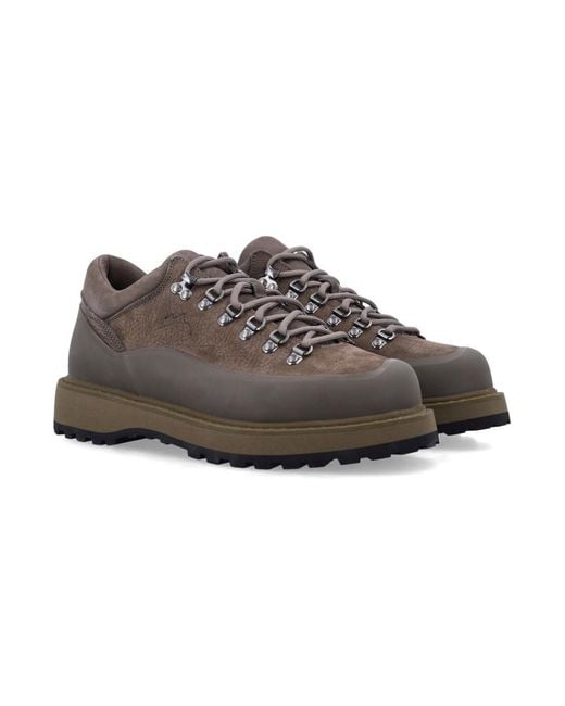Diemme Brown Leather Hiking Boots for men