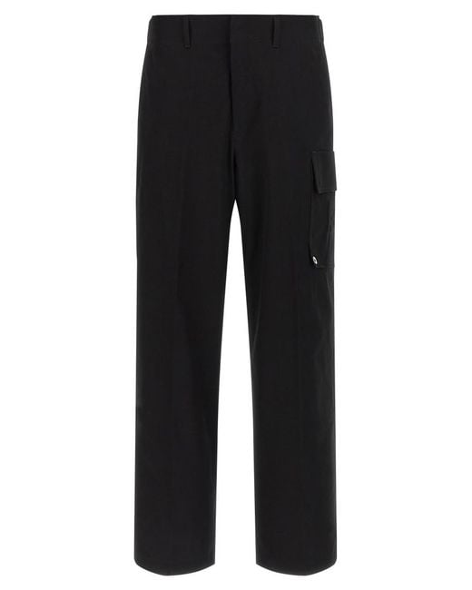 Fendi Black Regular Cargo Pants for men