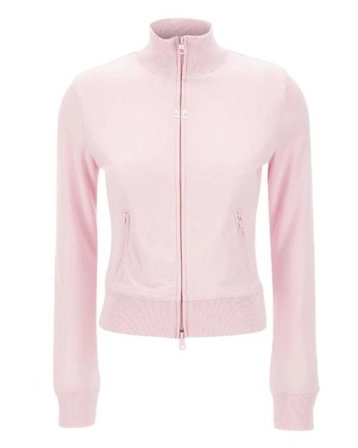 Courreges Pink Mock Collar Jacket