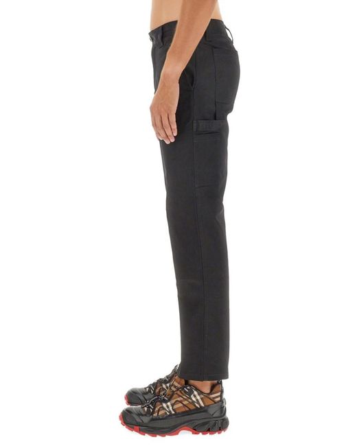 Burberry Black Regular Cargo Pants for men