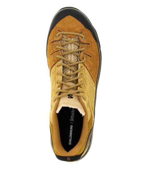 Salomon Brown Lace Up Sneakers for men