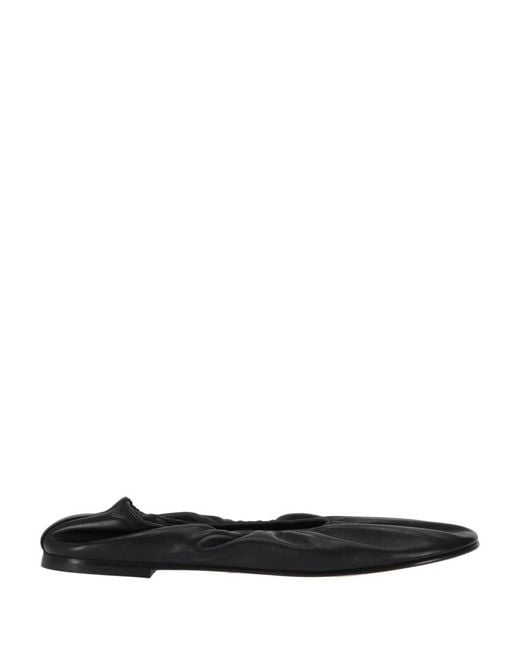 Dear Frances White Scrunch Ballet Flat
