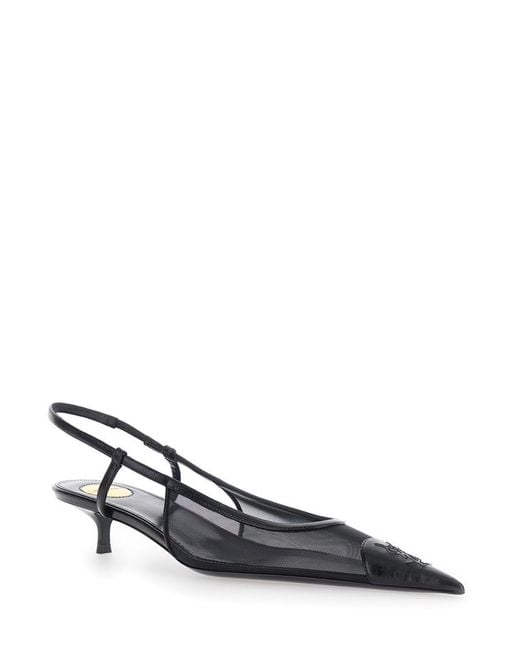 Saint Laurent White Singback Pumps
