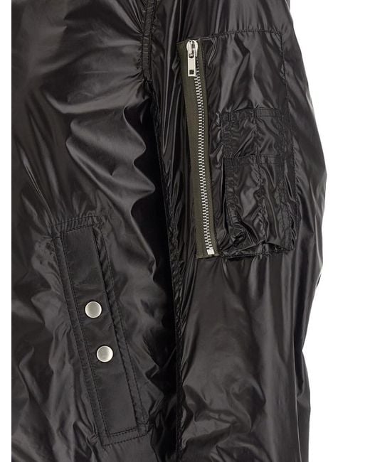 Rick Owens Black Solid Bomber Jacket for men