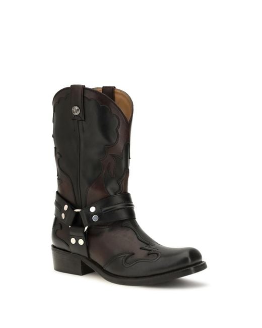 Versace Black Sylvester Boots