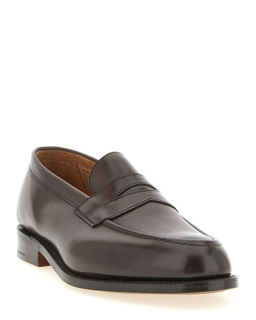 Tricker's Brown Solid Havard Loafers for men
